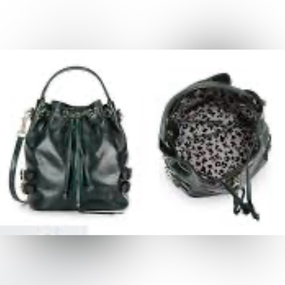 Rebecca Minkoff Elegant Green Leather Bucket Bag medium - Picture 2 of 9